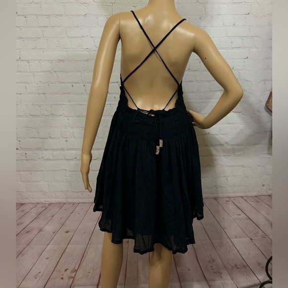 FREE PEOPLE Forever Favorite Mini Dress in black Super Sexy in size Medium NWT - Picture 10 of 16